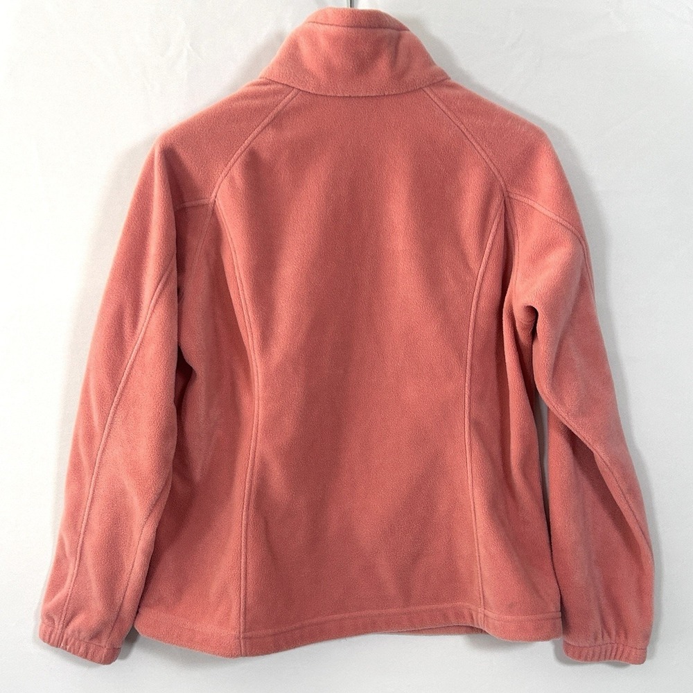 Columbia Fleece Jacket Womens Full Zip Hiking Gorpcore Coral Sunrise XL - Picture 3 of 7